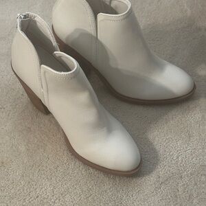 Women's White Ankle Boots